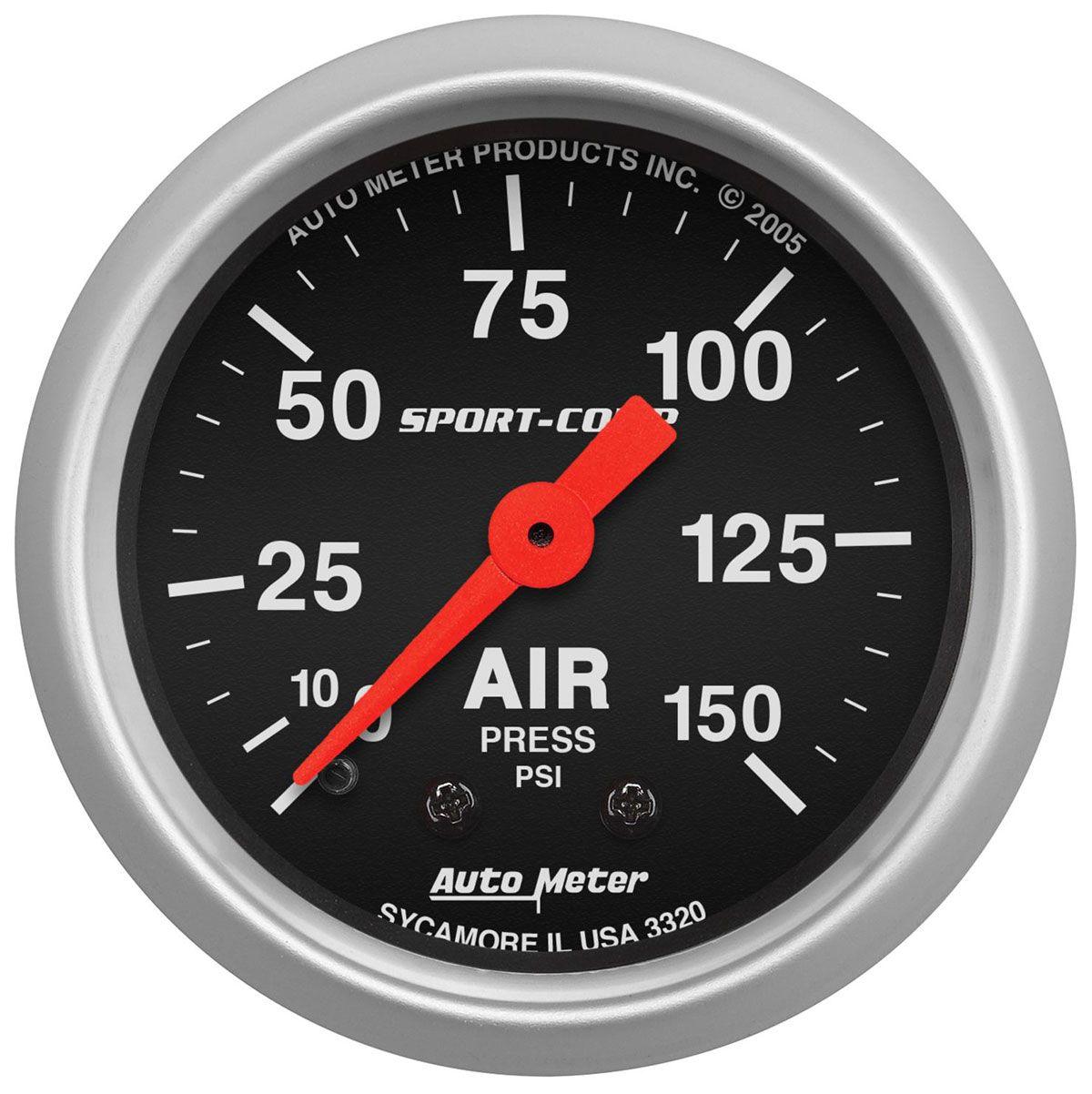 AutoMeter Sport-Comp Series Air Pressure Gauge (AU3320) AU3320