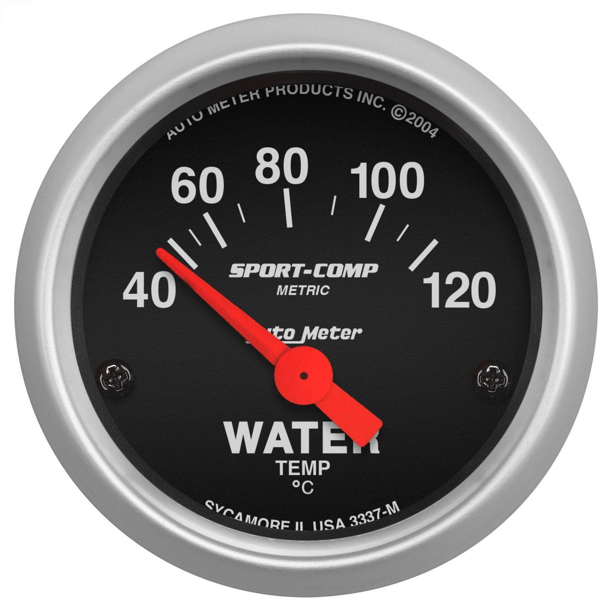 Autometer Sport-Comp Series Water Temperature Gauge (AU3337-M) AU3337-M