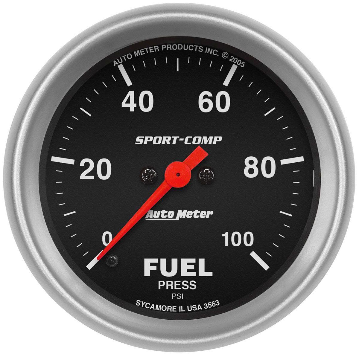 AutoMeter Sport-Comp Series Fuel Pressure Gauge (AU3563) AU3563