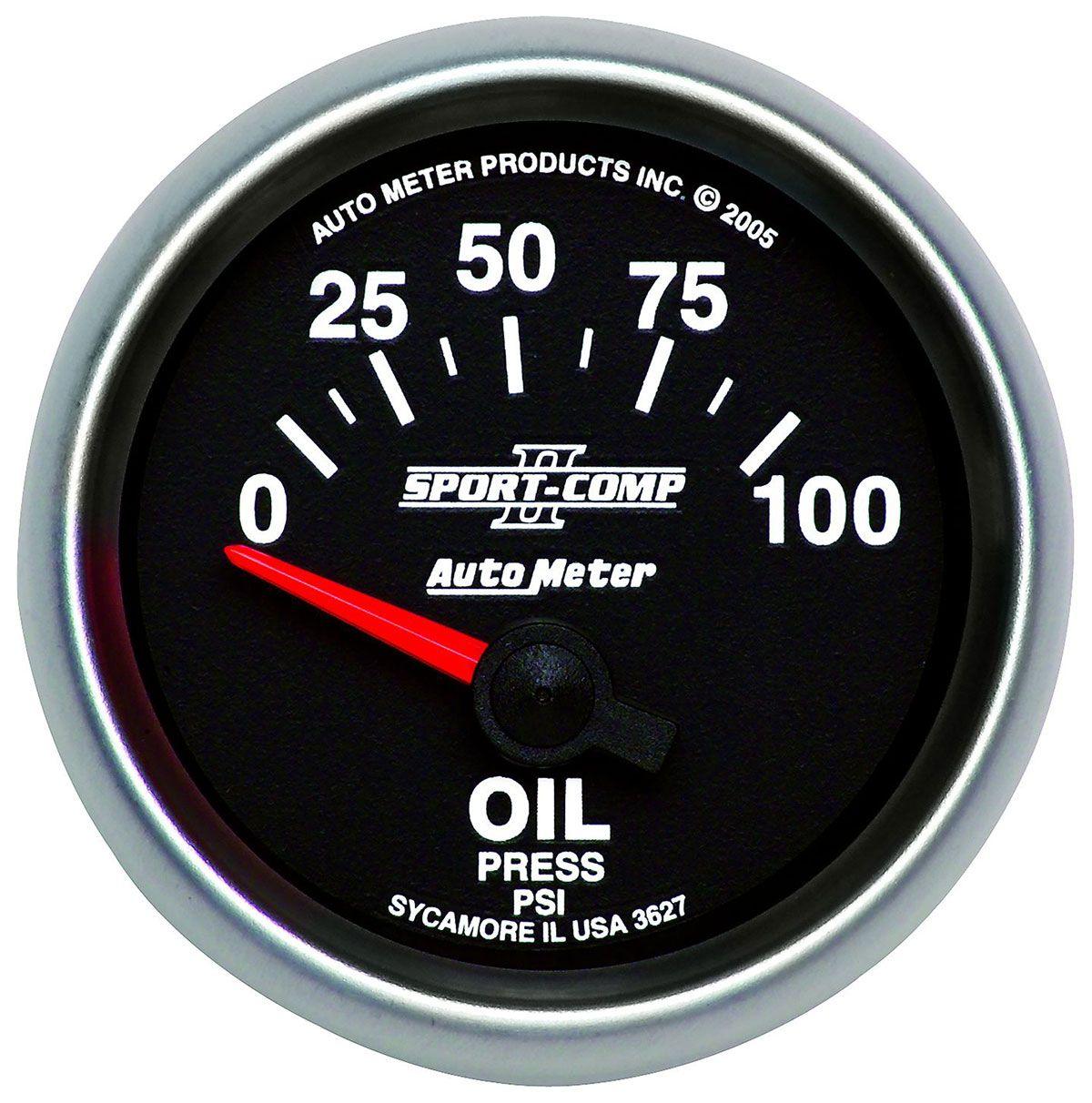 Autometer Sport-Comp II Oil Pressure Gauge (AU3627) AU3627