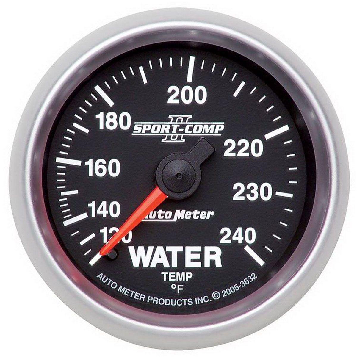 AutoMeter Sport-Comp II Water Temperature Gauge (AU3632) AU3632