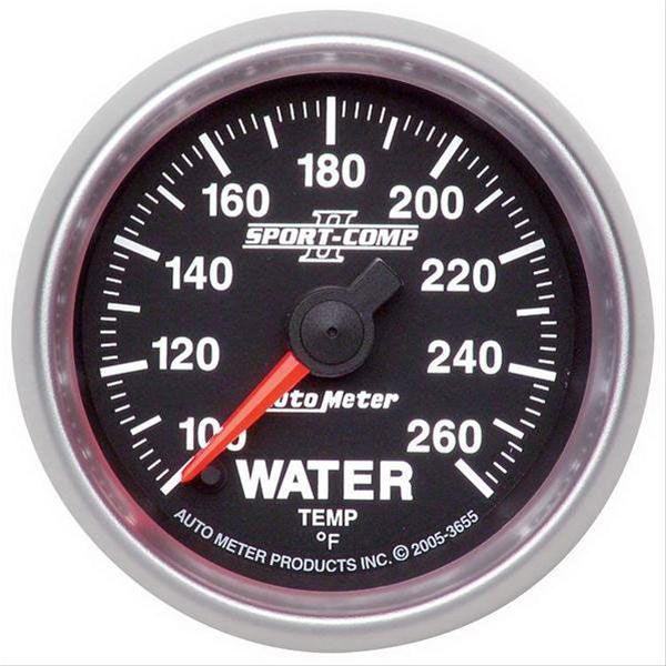 AutoMeter Sport-Comp II Water Temperature Gauge (AU3655) AU3655