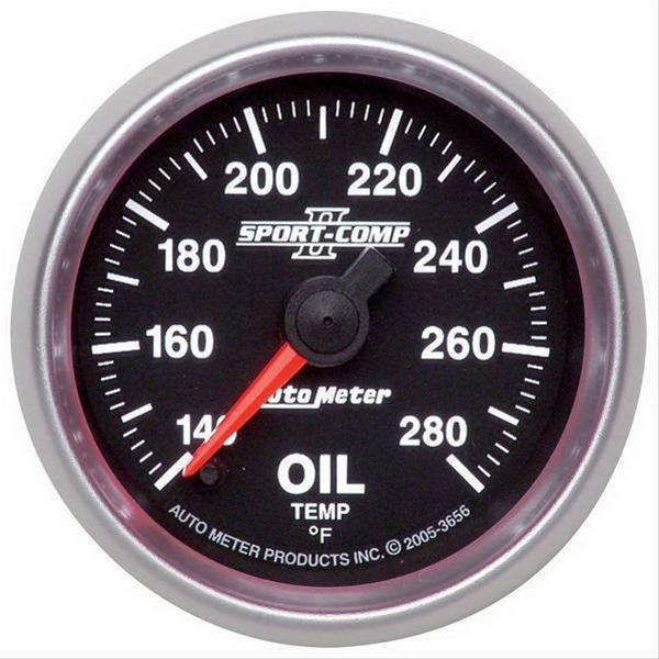 AutoMeter Sport-Comp II Oil Temperature Gauge (AU3656) AU3656