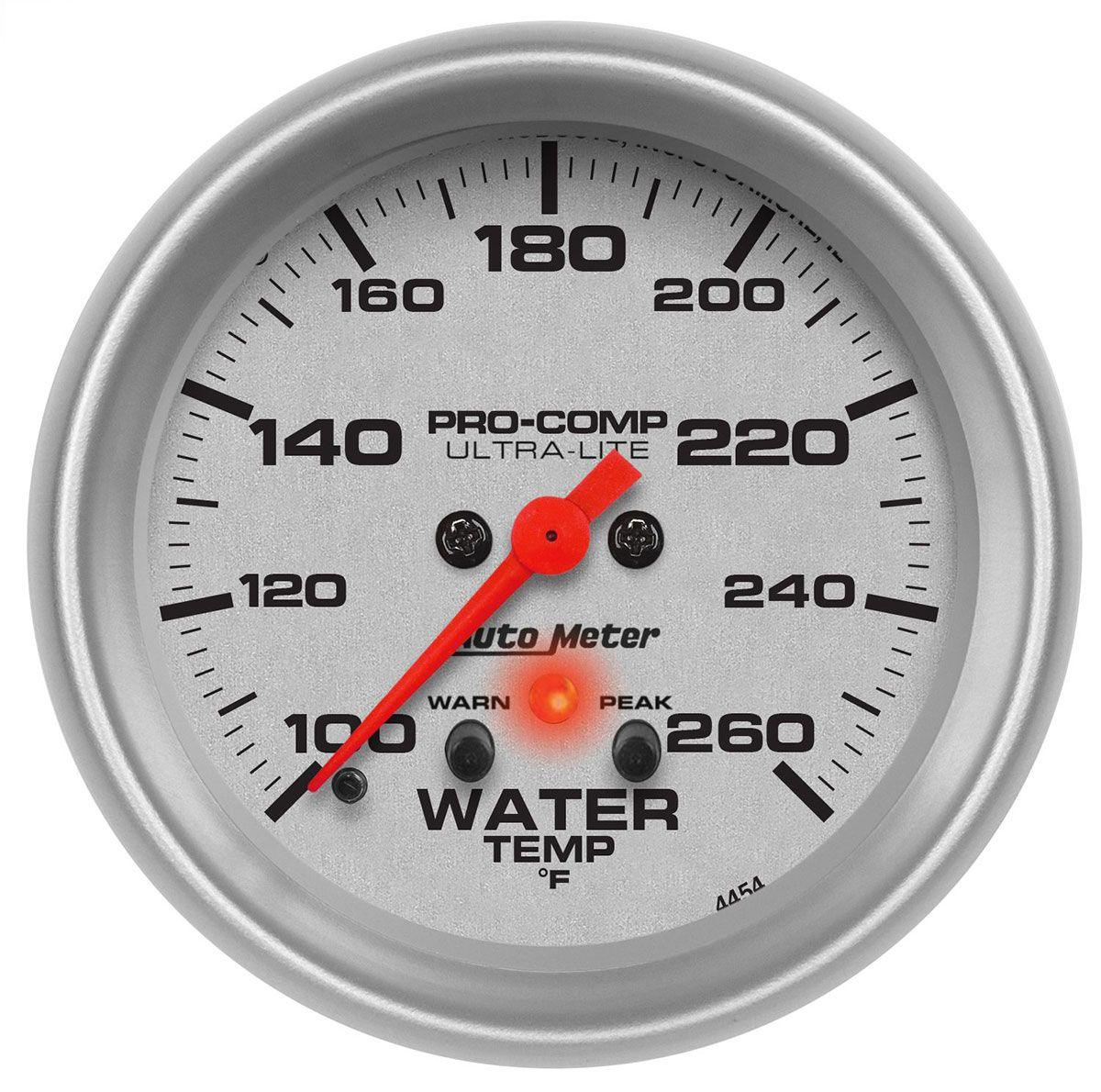 AutoMeter Ultra-Lite Series Water Temperature Gauge (AU4454) AU4454
