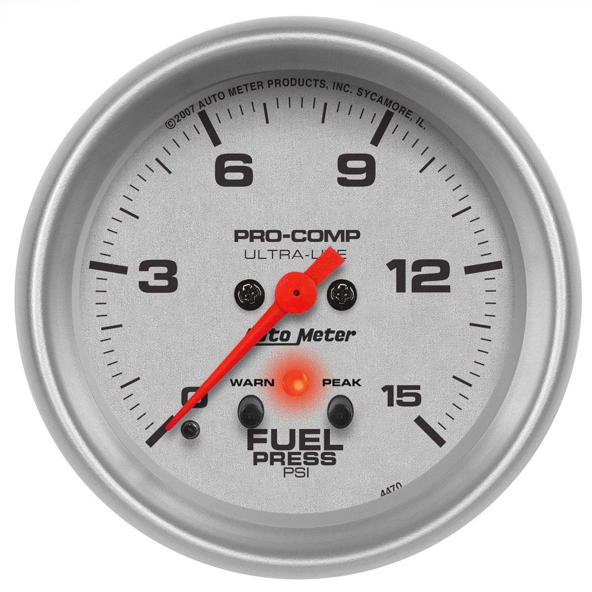 AutoMeter Ultra-Lite Series Fuel Pressure Gauge (AU4470) AU4470