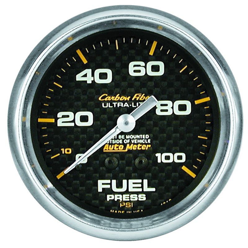 AutoMeter Carbon Fiber Series Fuel Pressure Gauge (AU4812)