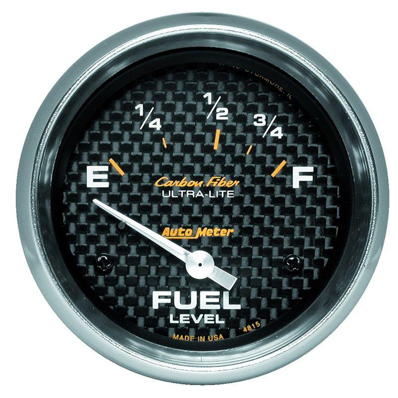 AutoMeter Carbon Fiber Series Fuel Level Gauge (AU4815) AU4815