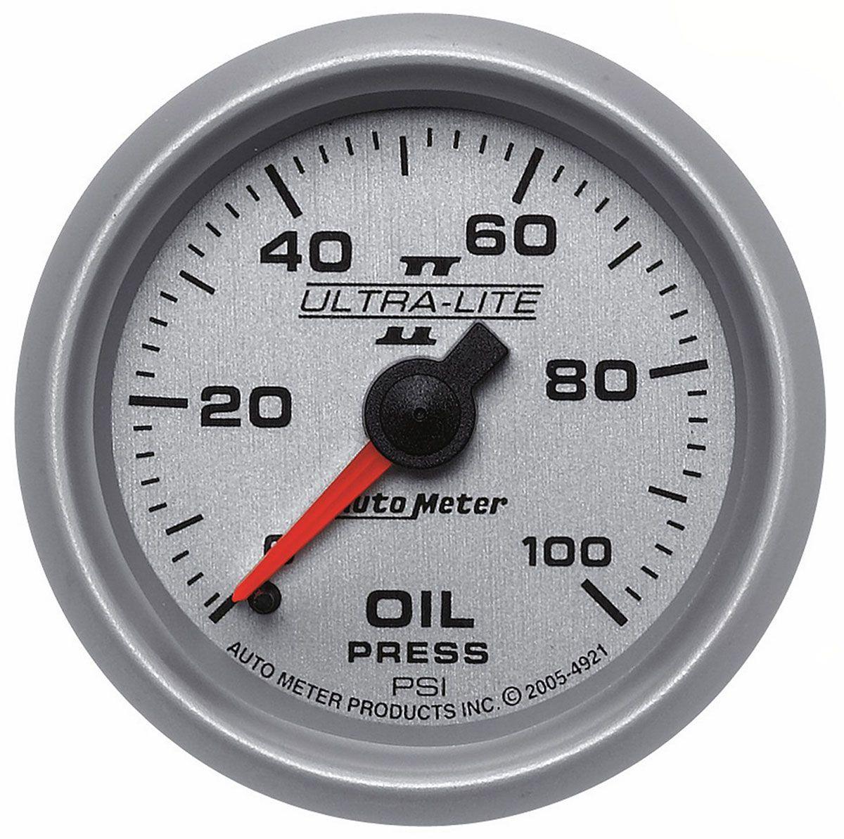 Autometer Ultra-Lite II Series Oil Pressure Gauge (AU4921) AU4921