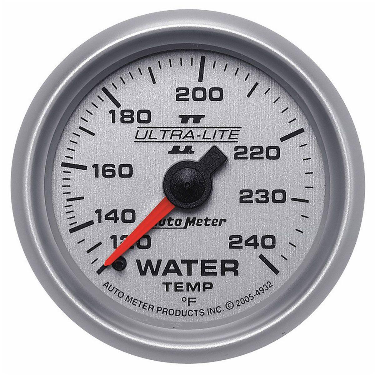 AutoMeter Ultra-Lite II Series Water Temperature Gauge (AU4932) AU4932