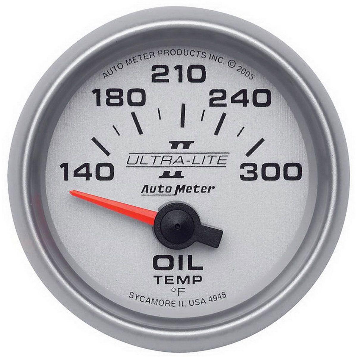 AutoMeter Ultra-Lite II Series Oil Temperature Gauge (AU4948) AU4948