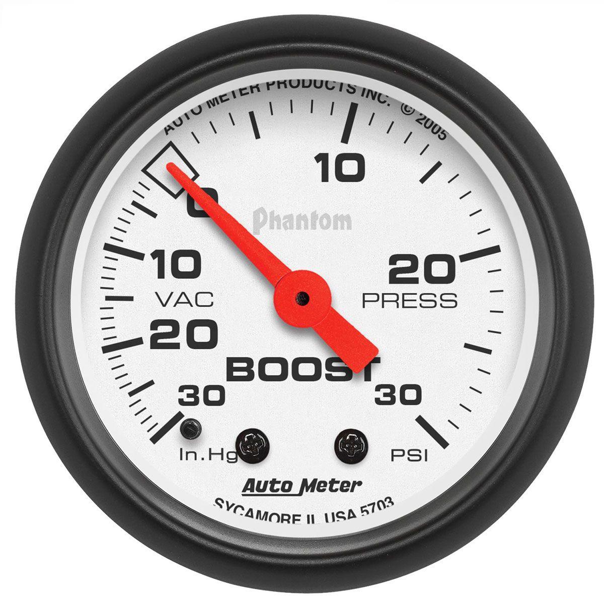 AutoMeter Phantom Series Boost/Vacuum Gauge (AU5703) AU5703