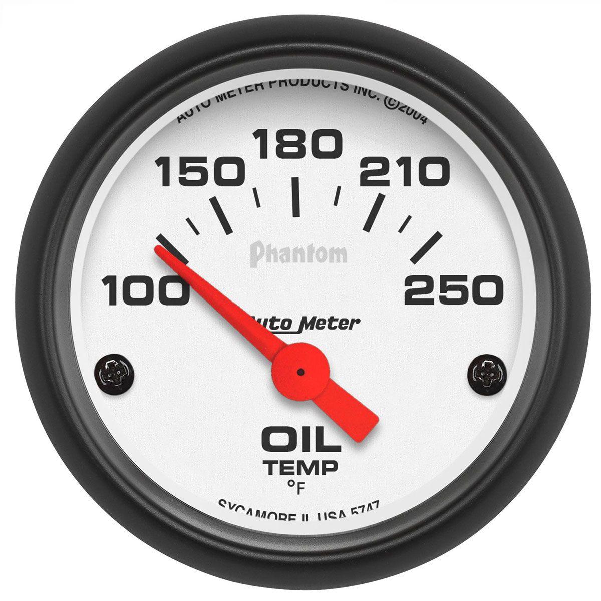 AutoMeter Phantom Series Oil Temperature Gauge (AU5747) AU5747
