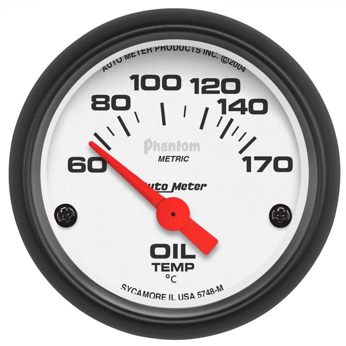AutoMeter Phantom Series Oil Temperature Gauge (AU5748-M) AU5748-M