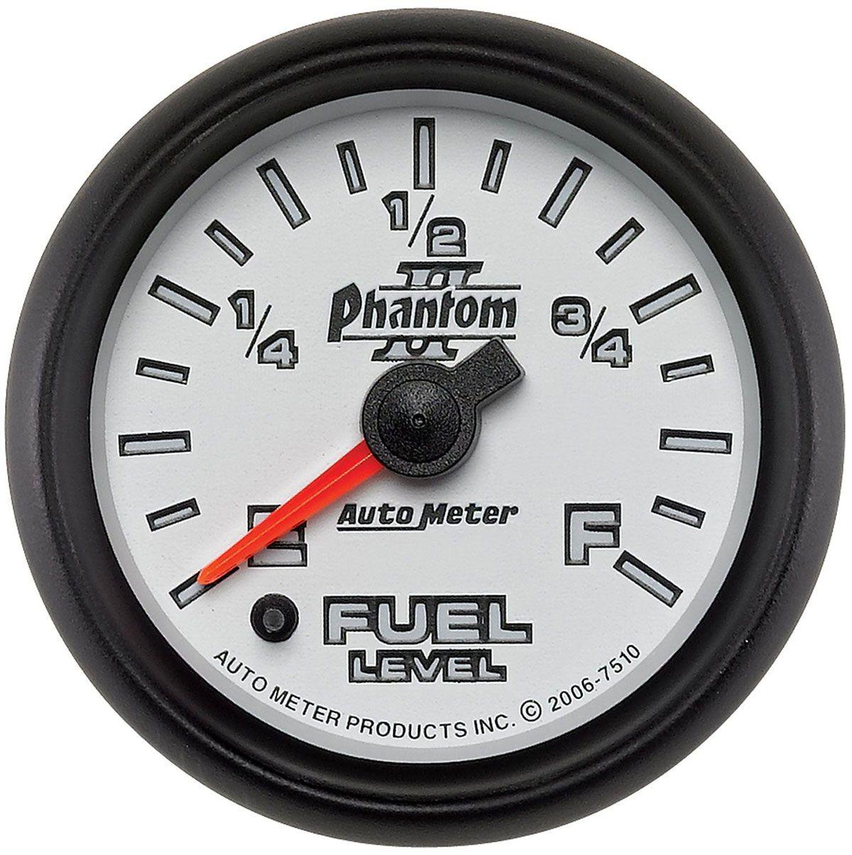 AutoMeter Phantom II Series Fuel Level Gauge (AU7510) AU7510