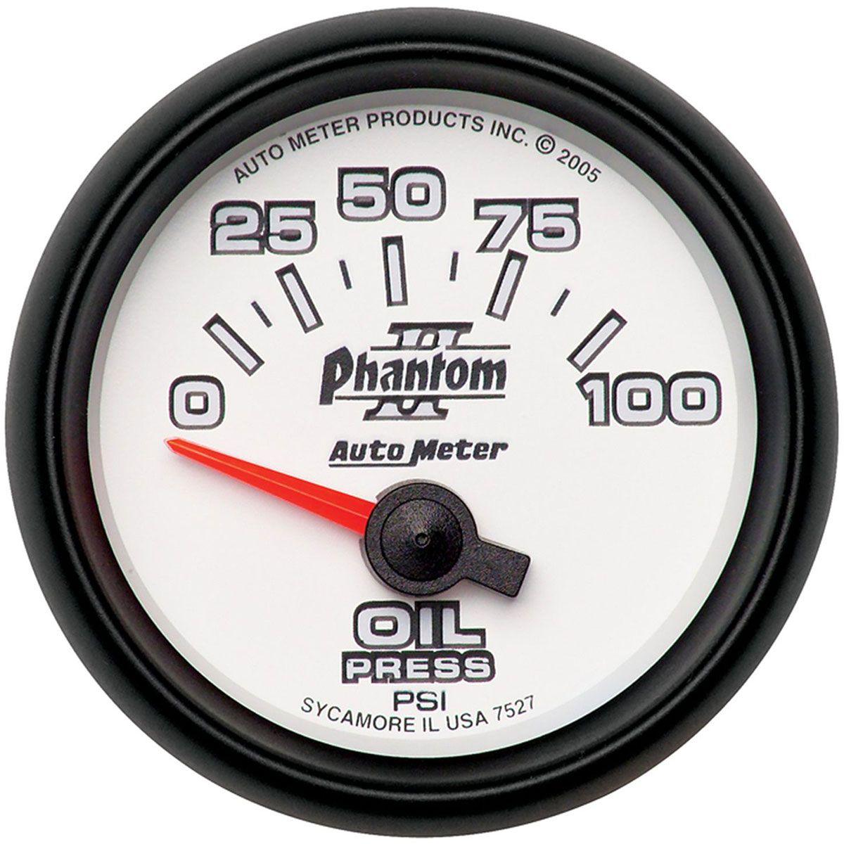 Autometer Phantom II Series Oil Pressure Gauge (AU7527) AU7527