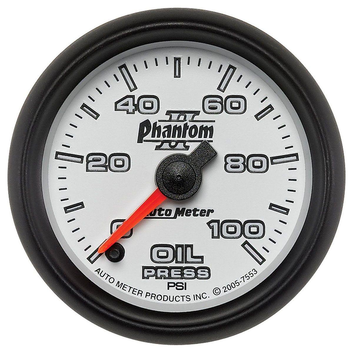 Autometer Phantom II Series Oil Pressure Gauge (AU7553) AU7553