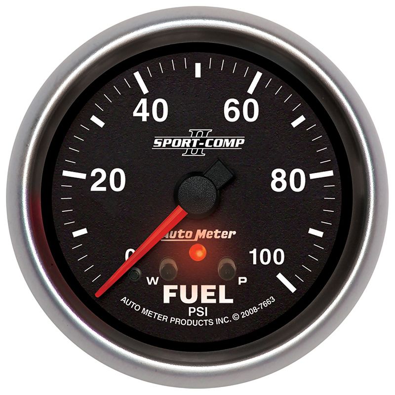 AutoMeter Sport-Comp II Fuel Pressure Gauge (AU7663)