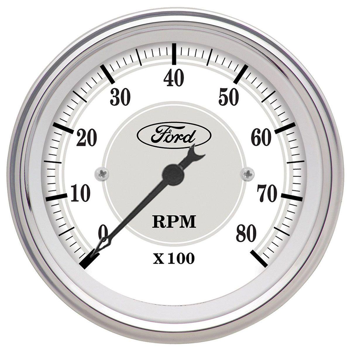 AutoMeter Ford White Masterpiece Tachometer (AU880088) AU880088