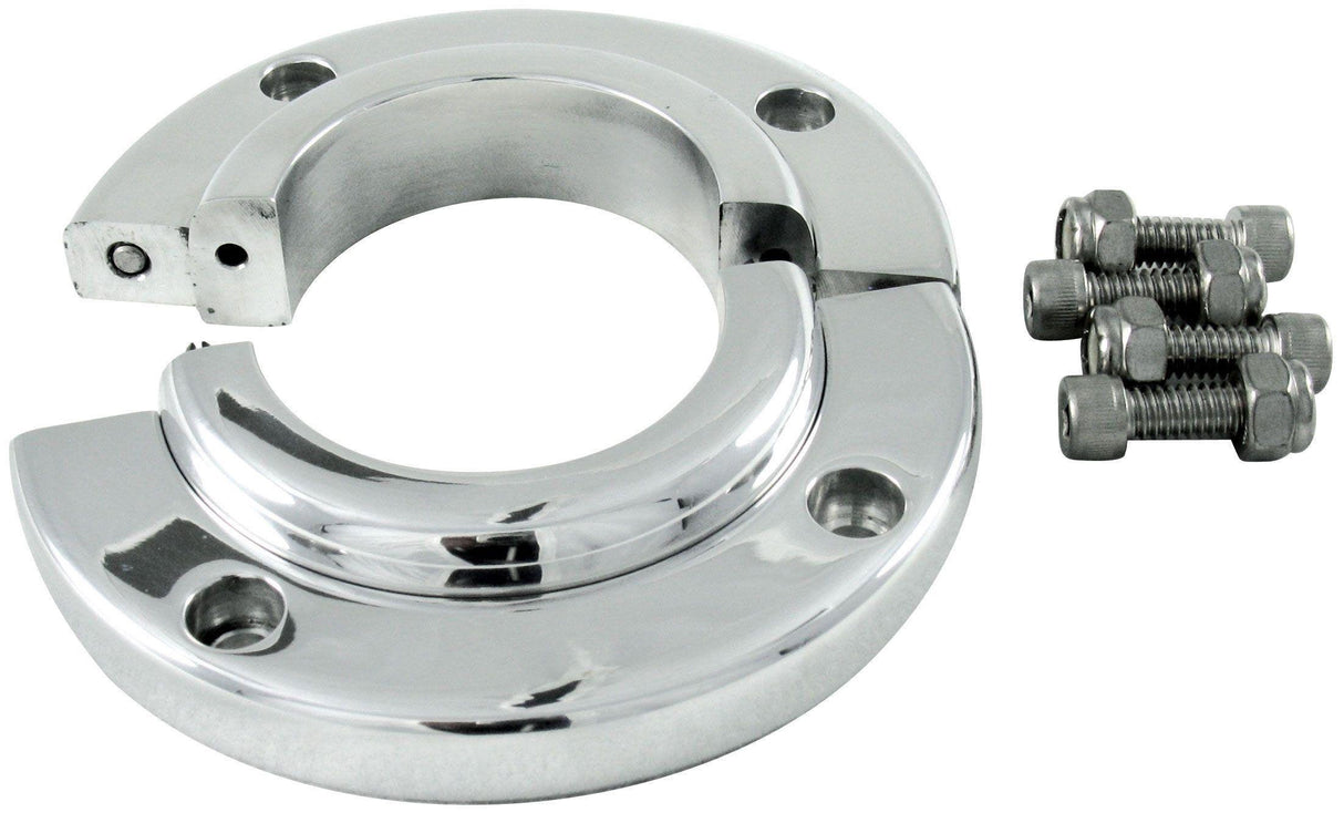 Borgeson Polished Billet Aluminium Solid Swivel Floor Mount (BOR909002) BOR909002