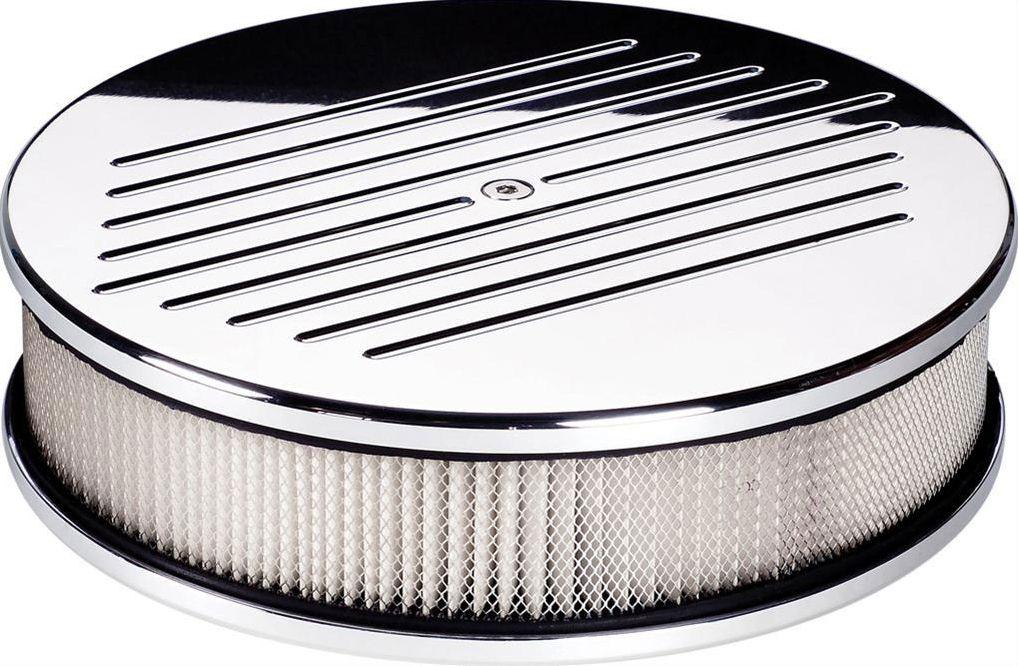 Billet Specialties Polished Aluminium Air Cleaner Assembly - Ball Milled (BS15220) BS15220