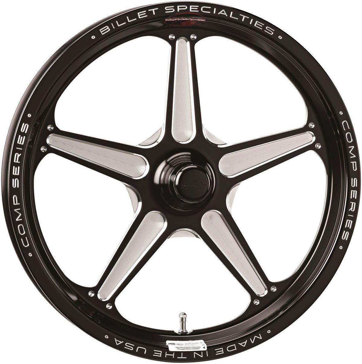 Billet Specialties Comp 5 Bolt-On Wheel 17" x 4.5" - Black (BSCSFB37456127) BSCSFB37456127