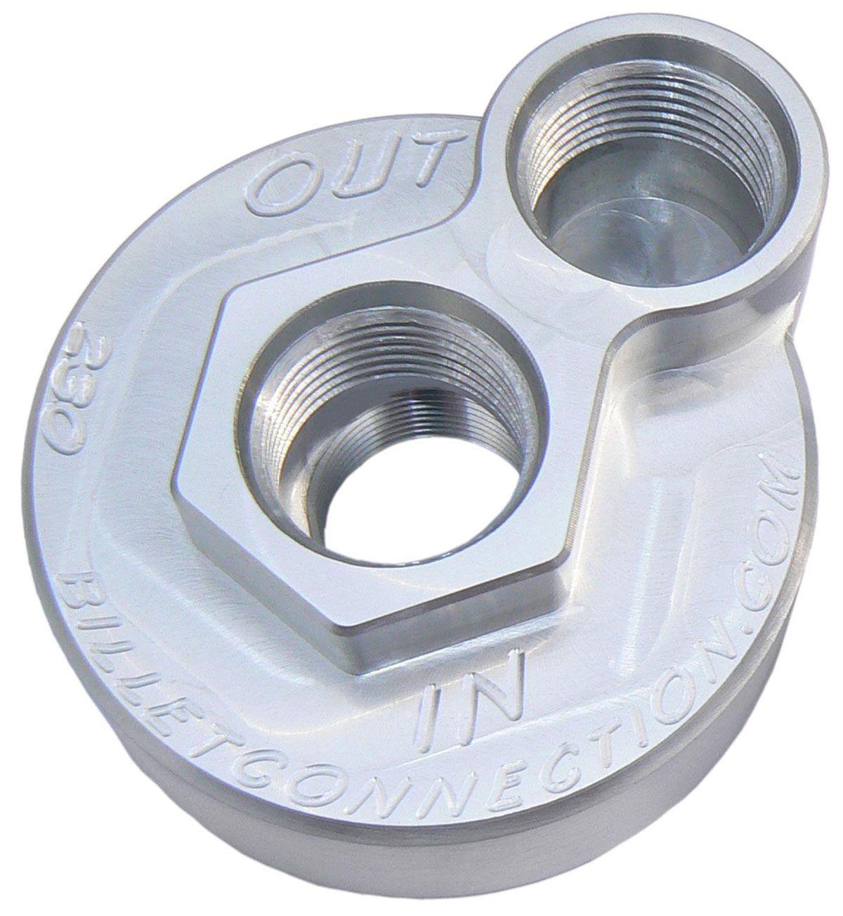 Clearview -12AN Billet Oil Block Adapter Kit - Clear Anodised (CV232) CV232