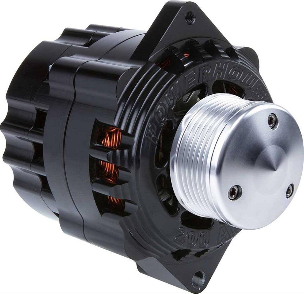 CVR Billet Powerhouse Alternator - Black (CVR8107BK) CVR8107BK