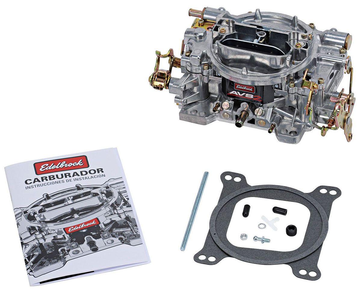 Edelbrock AVS2 SERIES 500CFM CARBURETOR manual choke DUAL CARB EDELBROCK - 1904 (ED1904) ED1904
