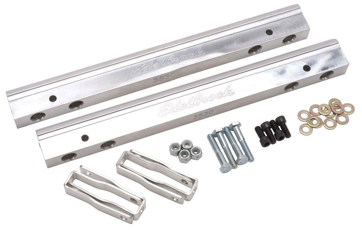 Edelbrock Replacement Parts for Pro-Flo EFI Systems - Aluminium Fuel Rail Kit (ED3630)