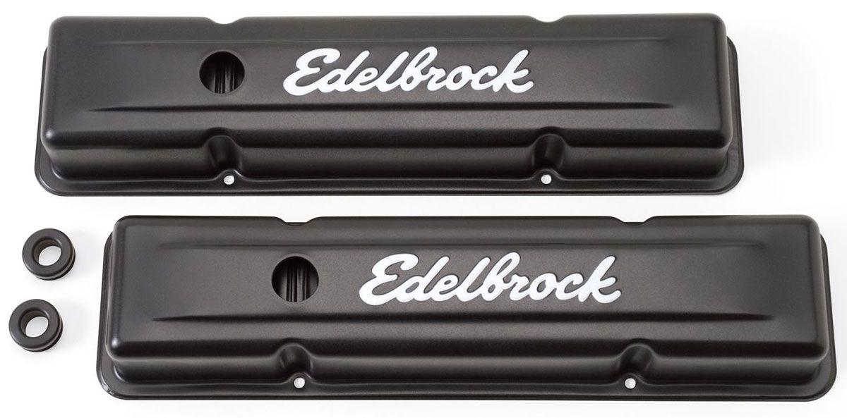 Edelbrock Signature Series Black Valve Covers (ED4443) ED4443