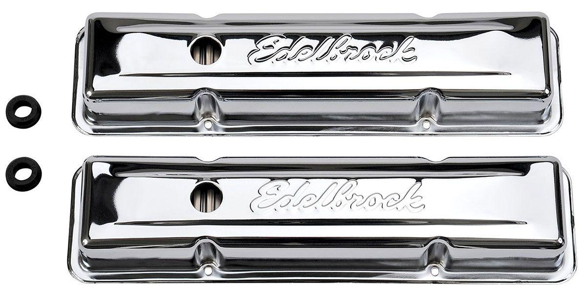 Edelbrock Signature Series Chrome Valve Covers (ED4449) ED4449