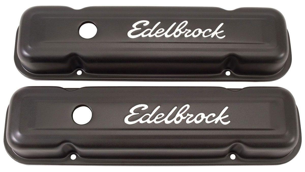 Edelbrock SIGNATURE SERIES VALVE COVERS PONTIAC V8, BLACK EDELBROCK - 4453 (ED4453) ED4453