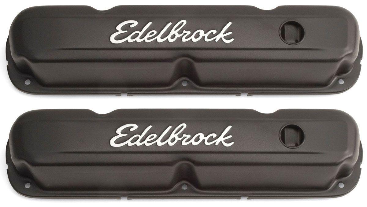 Edelbrock Signature Series Black Valve Covers (ED4473) ED4473