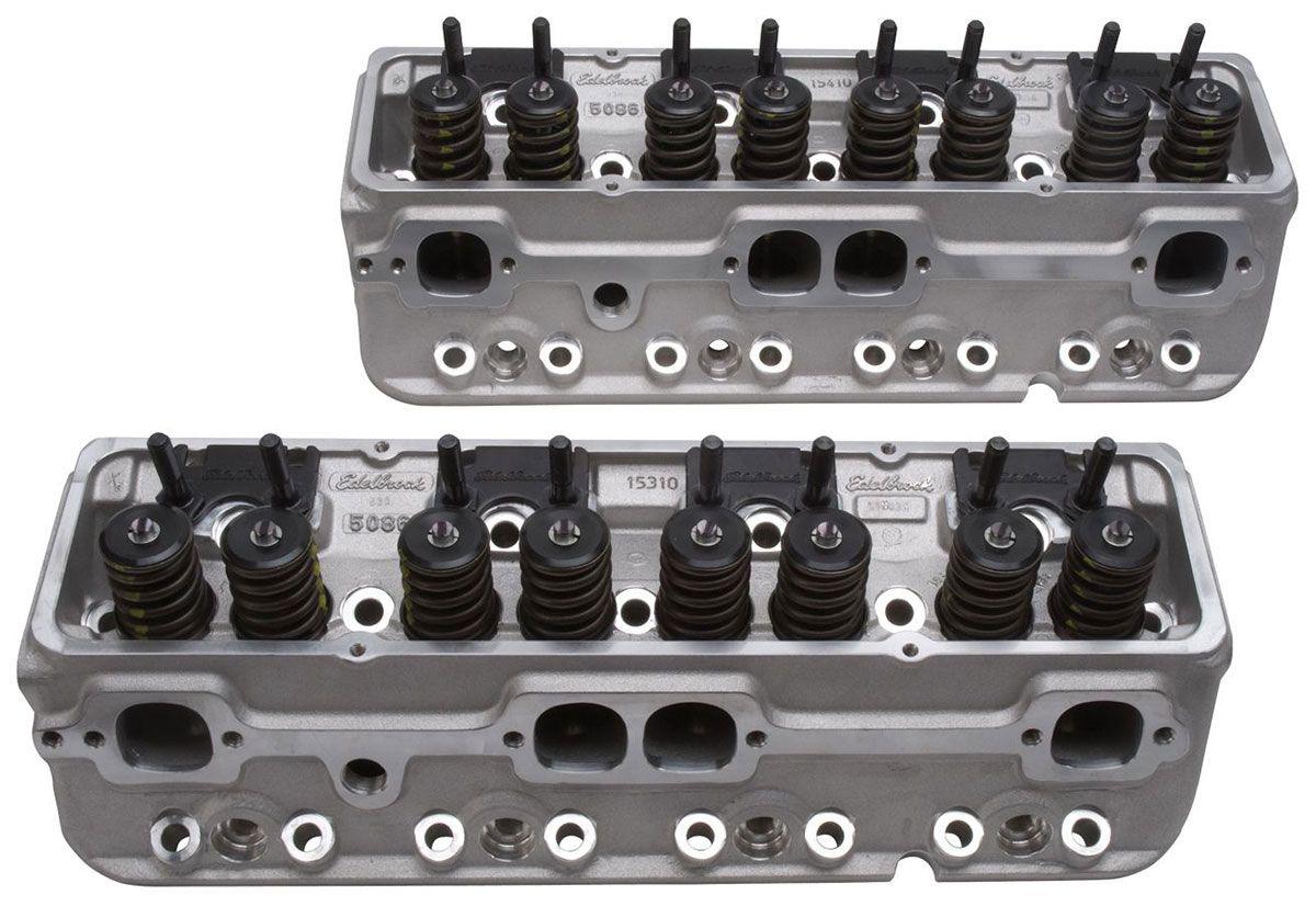 Edelbrock E-210 Cylinder Heads - Pair - Complete (ED5085)