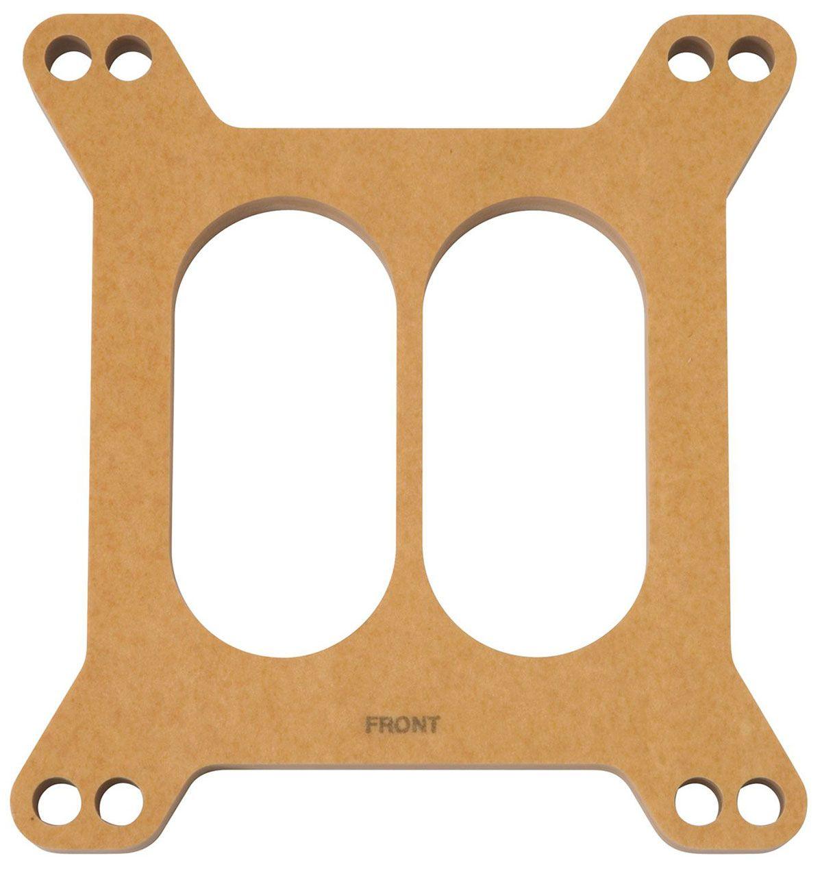 Edelbrock 1/2" Wood Divided Carburettor Spacer (ED8722) ED8722