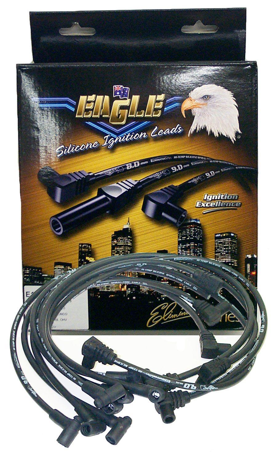 EL 9mm Eliminator Series I Under Exhaust Manifold Lead Set - Black (ELE9834BK) ELE9834BK