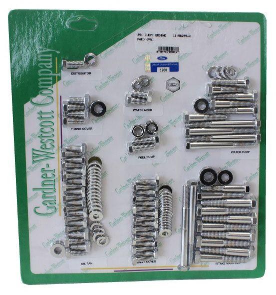 Gardener Engine Dress-up Kit, Hex, Chrome (GW11-56255-H) GW11-56255-H