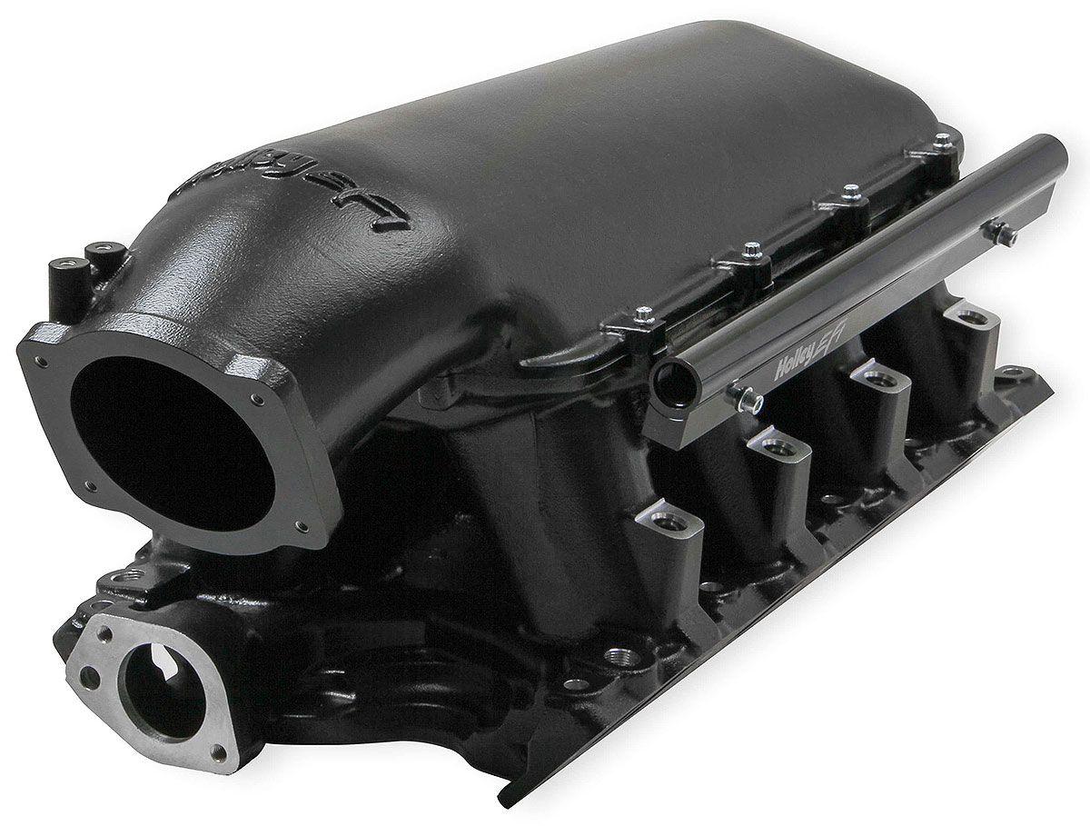 Holley Ford 351 Windsor Hi-Ram EFI Manifold - Black (HO300-241BK) HO300-241BK