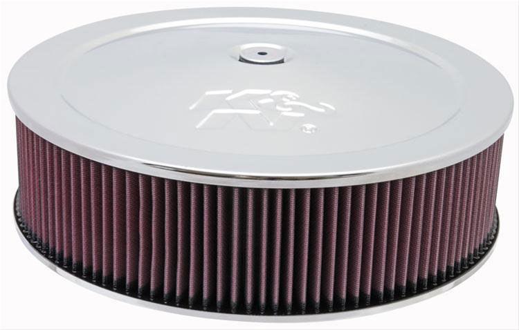 K&N Chrome Custom Air Cleaner Assembly 14 x 4" (KN60-1260) KN60-1260