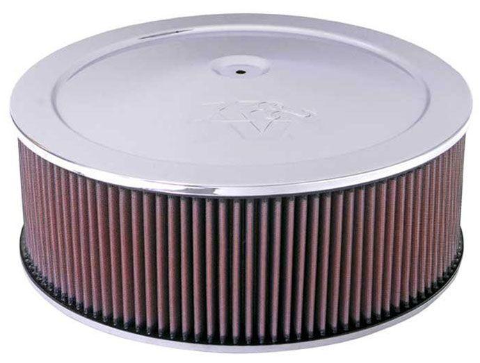 K&N Chrome Custom Air Cleaner Assembly 14 x 5" (KN60-1270) KN60-1270