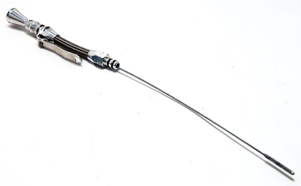 Lokar Anchor-Tight Lock Flex Engine Dipstick 1/4" Npt Fitting - Polished (LK-1220014) LK-1220014