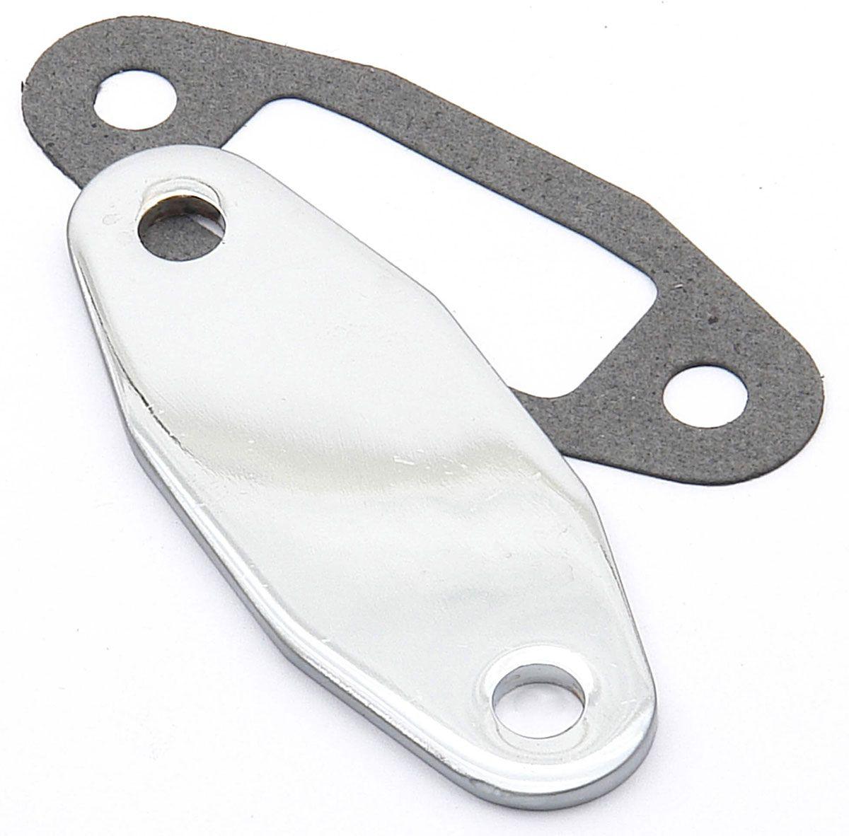 MRG Mr Gasket Chrome Fuel Pump Block Off Plate (MG1517) MG1517