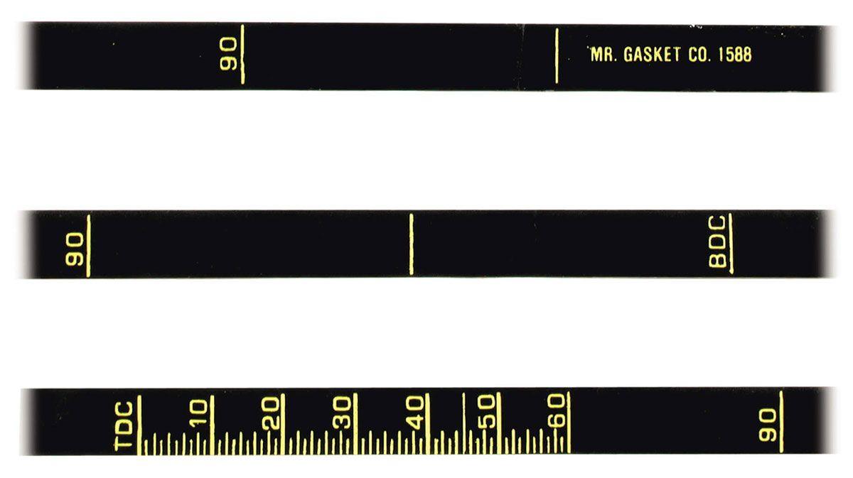 MRG Mr Gasket 6-3/4" Dia Precision Timing Tape (MG1588) MG1588