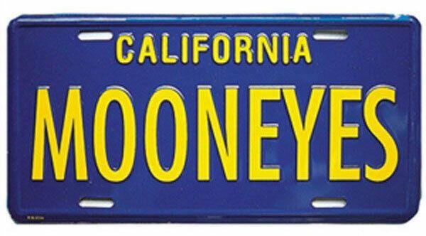 Mooneyes Metal License Plate (MNMG081BL) MNMG081BL