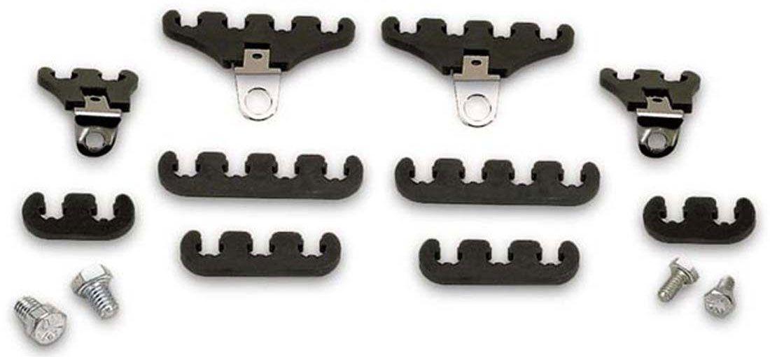 Moroso Under Header Spark Plug Lead Separators, 7-9mm, Black (MO72195) MO72195