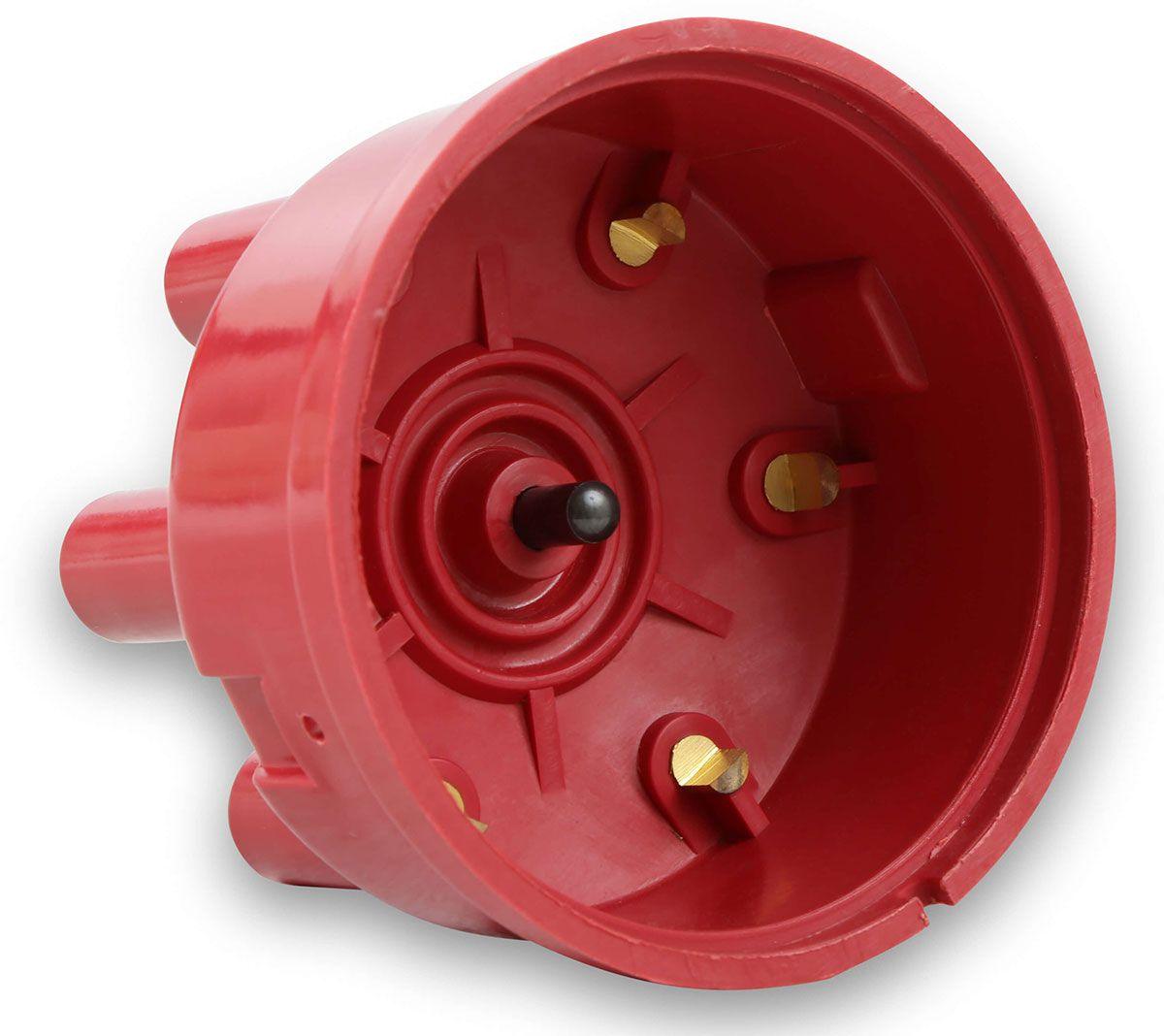 Mallory YL 6 Cyl Red Socket Type Distributor Cap (MSD270)