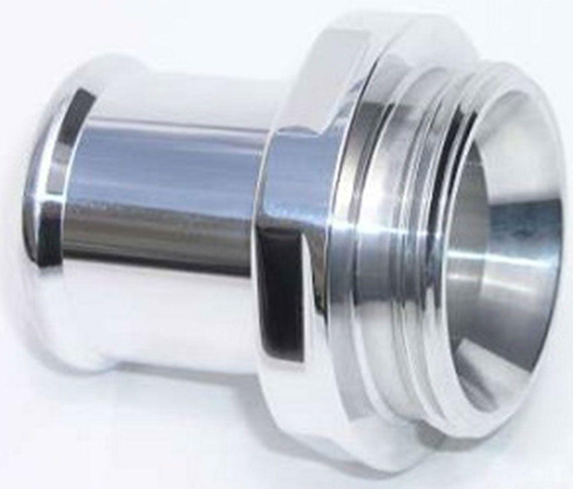 Meziere Water Neck Fitting, For 1-1/4" Hose, Polished Finish (MZWN0031U) MZWN0031U
