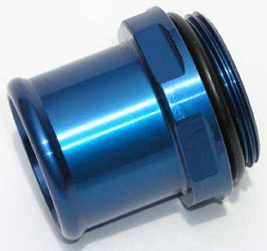 Meziere Water Neck Fitting, For 1-1/2" Hose, Blue Finish (MZWN0032B) MZWN0032B