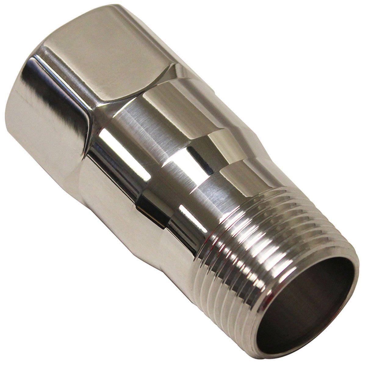 Meziere Water pump fitting extension, Polished Finish (MZWP1000U) MZWP1000U