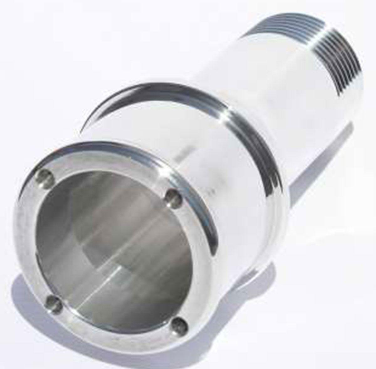 Meziere Inlet Fitting,Extended Length For 100 Series Electric Water Pumps Polished Finish (MZWP2175U) MZWP2175U